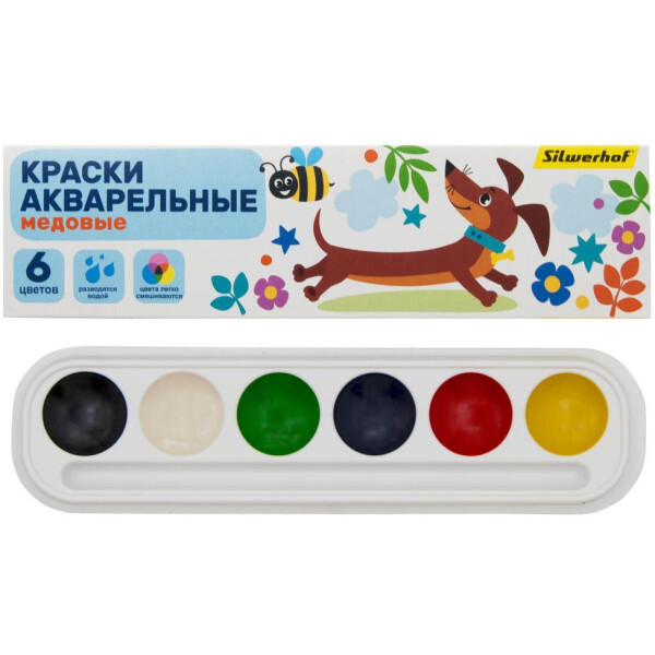 Краски акварельные Silwerhof Веселые друзья 961139-06 Краски акварельные Silwerhof Веселые друзья 961139-06