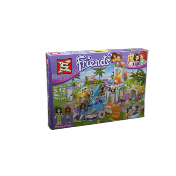 

Игры, игрушки XS, Конструктор XS 3010 Friends Летний бассейн