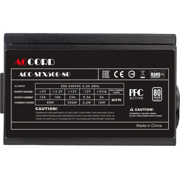 Блок питания Accord ACC-SFX500-80 Блок питания Accord ACC-SFX500-80