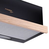 Вытяжка кухонная PYRAMIDA TL 60 WOOD BL Вытяжка кухонная PYRAMIDA TL 60 WOOD BL
