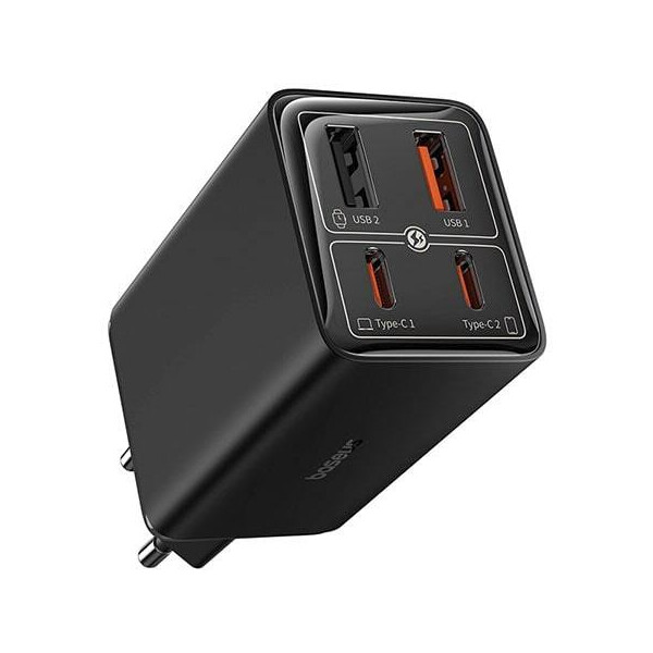 Сетевое зарядное устройство Baseus GaN6 Pro Fast Charger 2C+2U 65W P10162701113-00 (черный)