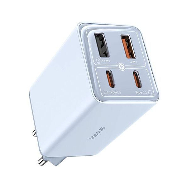 Сетевое зарядное устройство Baseus GaN6 Pro Fast Charger 2C+2U 65W P10162701313-00 (голубой)