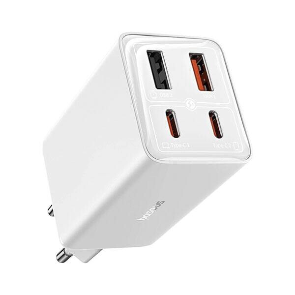 Сетевое зарядное устройство Baseus GaN6 Pro Fast Charger 2C+2U 65W P10162701213-00 (белый)