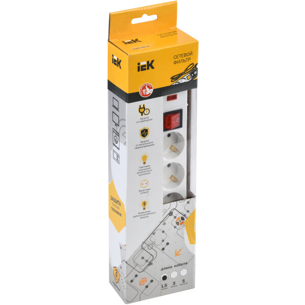 Сетевой фильтр IEK СФ-05К Сетевой фильтр IEK СФ-05К