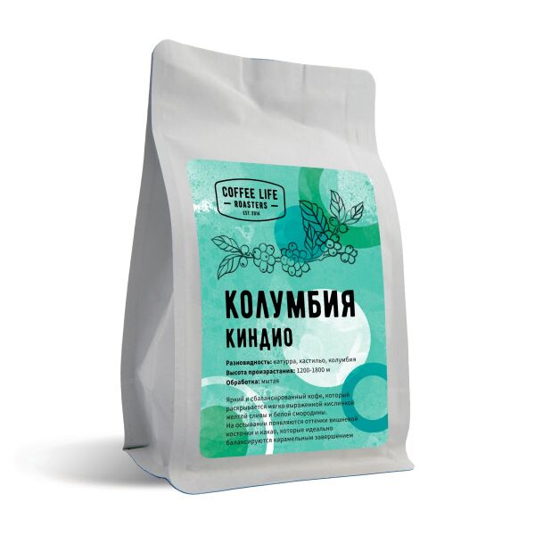 

Кофе Coffee Life Roasters, Кофе Coffee Life Roasters Колумбия Киндио 250 г