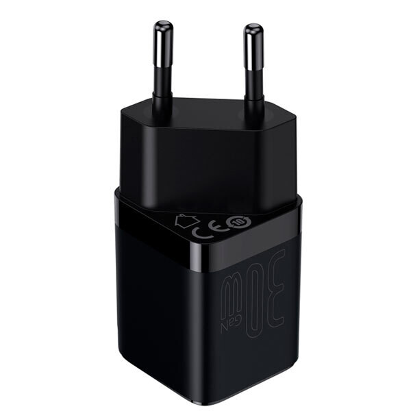 Сетевое зарядное устройство Baseus GaN3 Fast Charger 1C 30W CCGN010101 Black Сетевое зарядное устройство Baseus GaN3 Fast Charger 1C 30W CCGN010101 Black