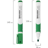 Маркеры стираемые для белой доски BRAUBERG SOFT 152112 Маркеры стираемые для белой доски BRAUBERG SOFT 152112