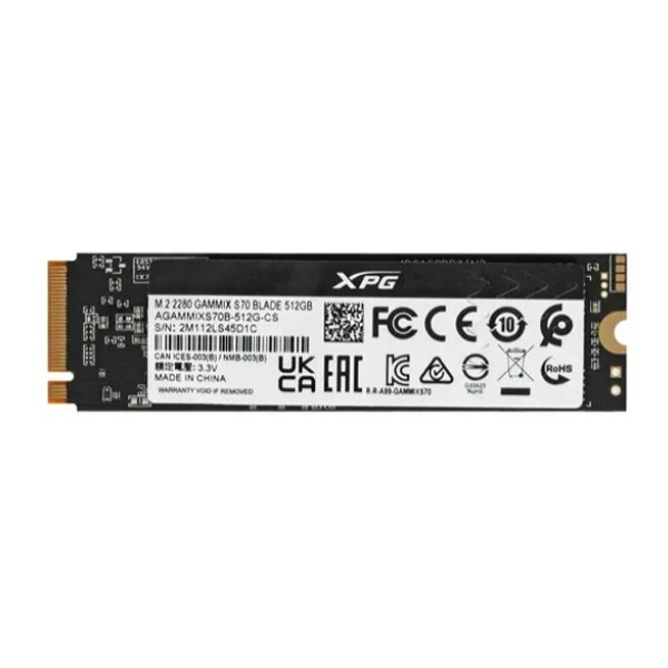 SSD ADATA XPG GAMMIX S70 Blade 512GB AGAMMIXS70B-512G-CS