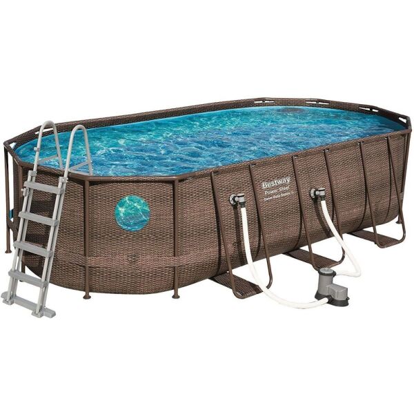 

Бассейны BESTWAY, Каркасный бассейн Bestway Power Steel Swim Vista 56716 (549x274x122 см с фильтр-насосом и лестницей)