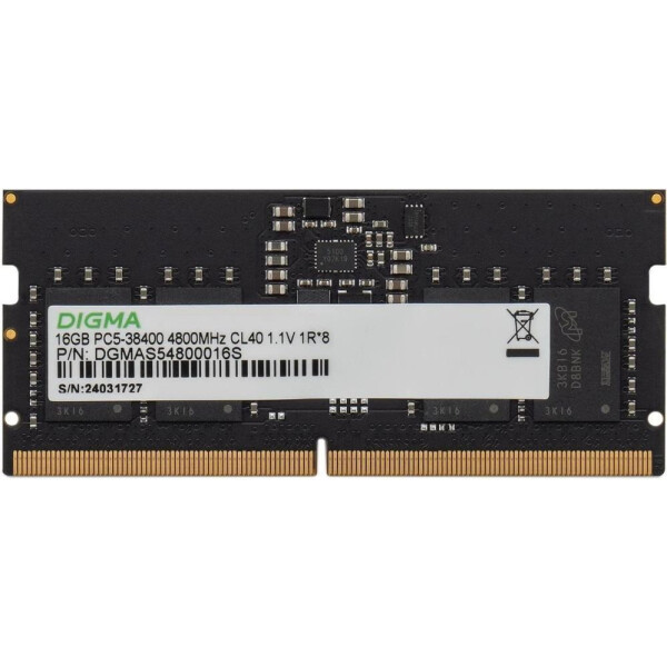 Оперативная память Digma DGMAS54800016S Оперативная память Digma DGMAS54800016S