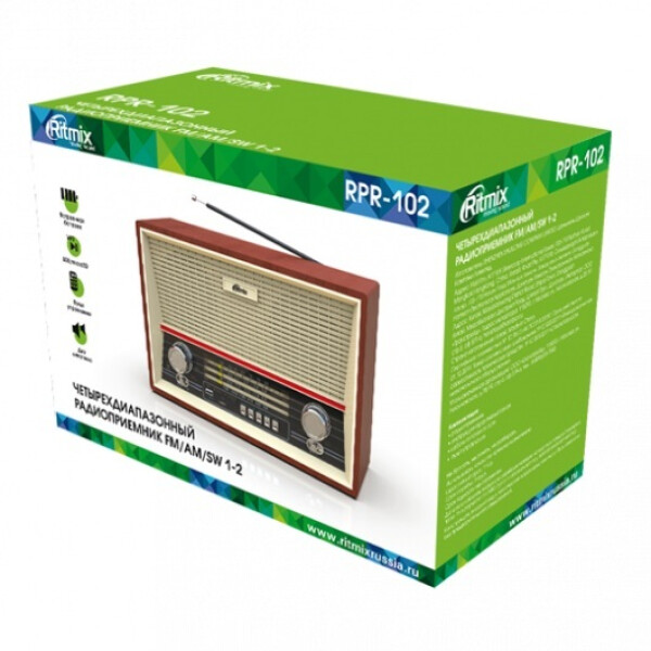 Радиоприемник RITMIX RPR-102 (WOOD) Радиоприемник RITMIX RPR-102 (WOOD)