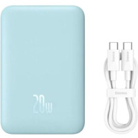 Внешний аккумулятор Baseus Magnetic Mini Air Wireless Fast Charge Power Bank 20W 10000mAh P10059001313-00 (голубой)