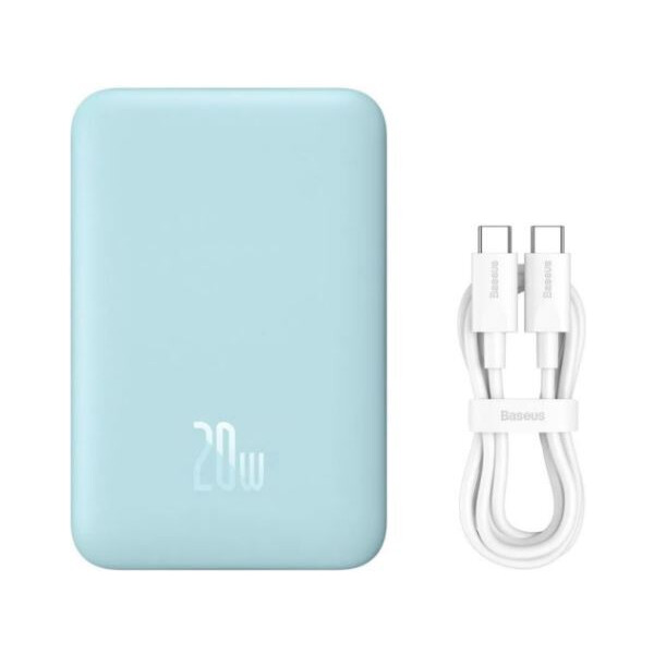Внешний аккумулятор Baseus Magnetic Mini Air Wireless Fast Charge Power Bank 20W 10000mAh P10059001313-00 (голубой)
