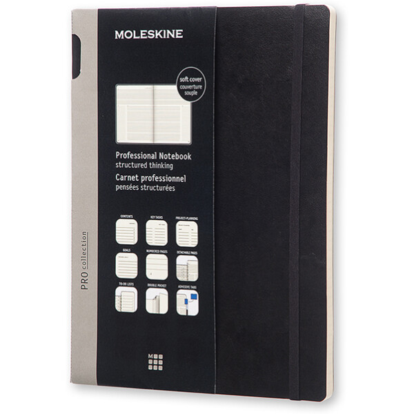 Блокнот Moleskine PROFESSIONAL SOFT XLarge PROPFNTB4SBK