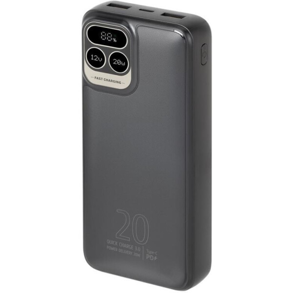 Внешний аккумулятор с дисплеем RIVACASE VA2521 20000mAh (черный) Внешний аккумулятор с дисплеем RIVACASE VA2521 20000mAh (черный)