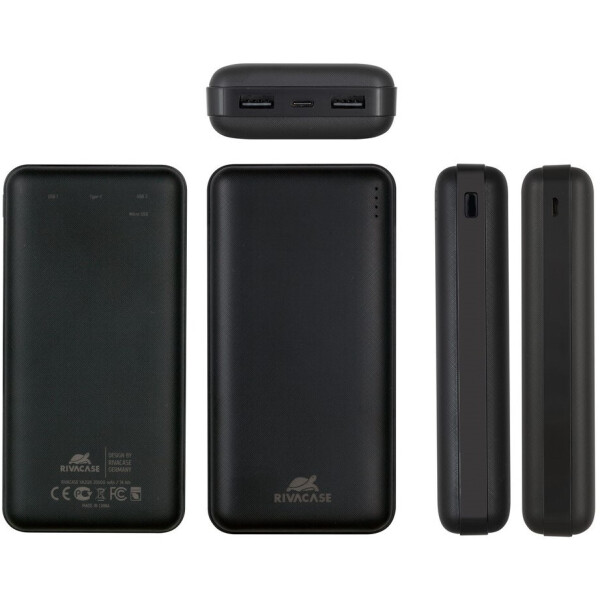 Внешний аккумулятор RIVACASE VA2120 (20000mAh) Black Внешний аккумулятор RIVACASE VA2120 (20000mAh) Black