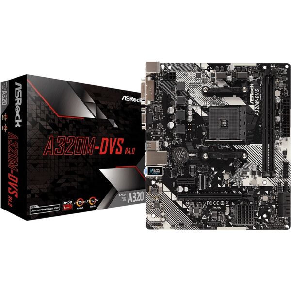 

Материнские платы ASRock, Материнская плата ASRock A320M-DVS R4.0
