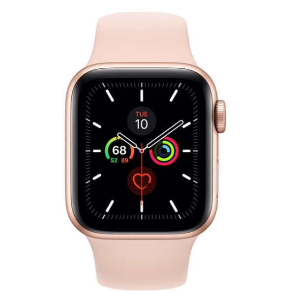 

Умные часы Apple, Смарт-часы APPLE Watch Series 5 Gold Aluminium Case with Pink Sand Sport Band 40mm (MWV72UL/A)
