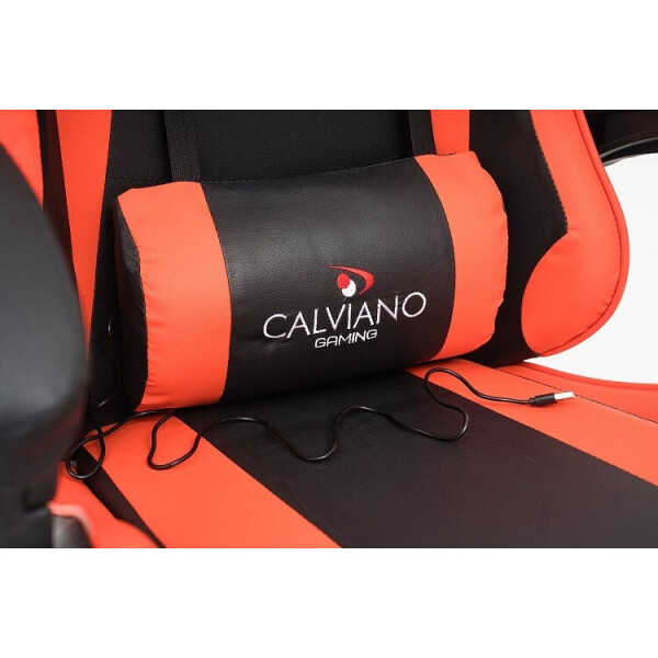 Игровое кресло Calviano 1583 (черно-красное, вибромассажное) Игровое кресло Calviano 1583 (черно-красное, вибромассажное)