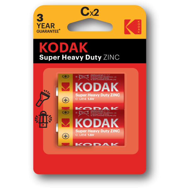 Батарейка солевая Kodak R14-2BL EXTRA HEAVY DUTY [KCHZ-2] 30951051-RU1