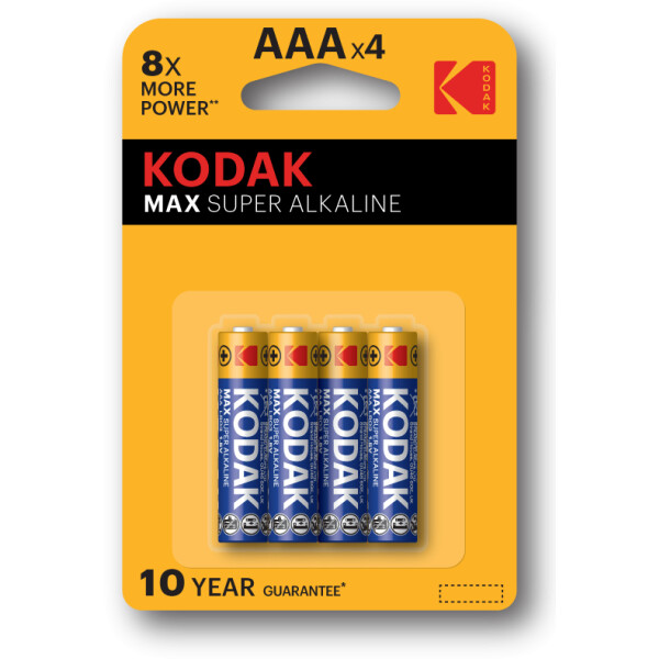 Батарейка щелочная Kodak МАХ LR03-4BL [K3A-4 ] 30952812-RU1