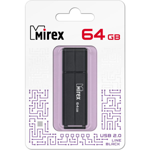 USB Flash Mirex Color Blade Line 64GB 13600-FMULBK64