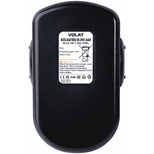 Аккумуляторная батарея VOLAT для Bosch 18V 1.5AH (Ni-Cd) BOS-BAT180 Аккумуляторная батарея VOLAT для Bosch 18V 1.5AH (Ni-Cd) BOS-BAT180