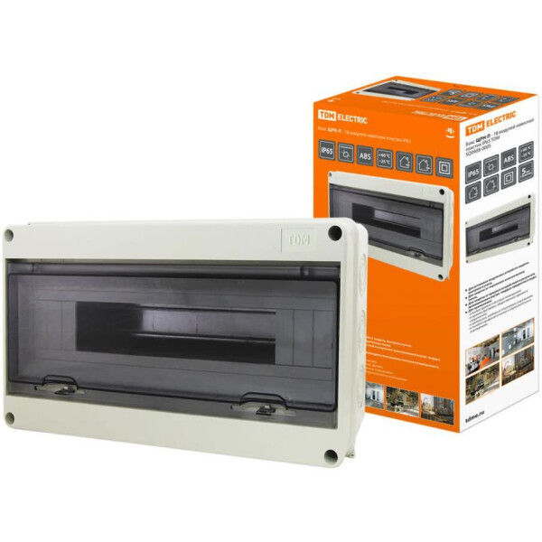 Бокс пластиковый TDM ЩРН-П-18 SQ0908-0005