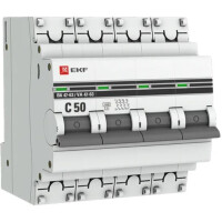 Выключатель автоматический EKF PROxima ВА 47-63 4P 50А (C) 4.5kA - отзывы