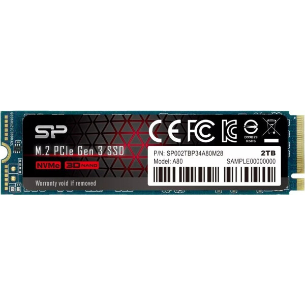 Твердотельный накопитель (SSD) SILICON POWER SP002TBP34A80M28