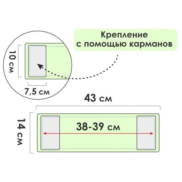 Сменная насадка для швабры PERFECTO LINEA 44-431017 Сменная насадка для швабры PERFECTO LINEA 44-431017