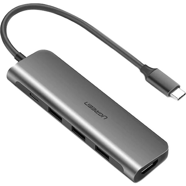 

Hub USB Ugreen, USB-хаб Ugreen CM136-50209 Space Gray