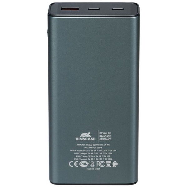 Внешний аккумулятор RIVACASE VA1022 (20000mAh) Внешний аккумулятор RIVACASE VA1022 (20000mAh)