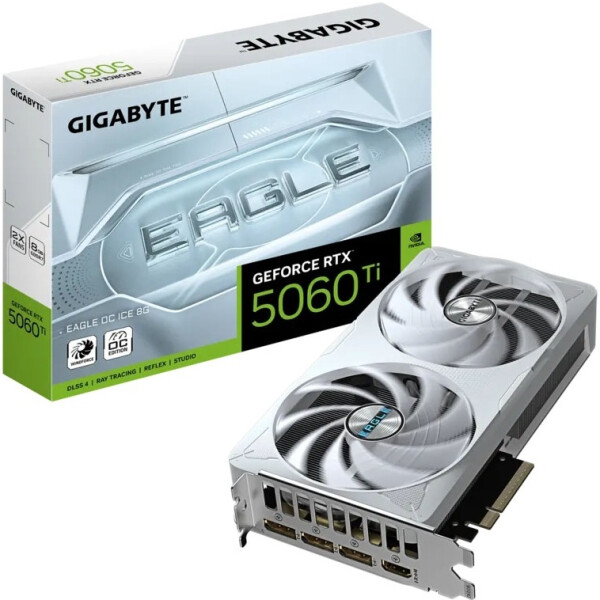 Видеокарта Gigabyte GeForce RTX 5060 Ti Eagle OC Ice 8G GV-N506TEAGLEOC ICE-8GD