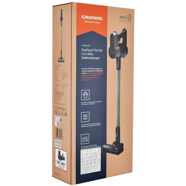 Вертикальный пылесос GRUNDIG VCP 6230 PET Вертикальный пылесос GRUNDIG VCP 6230 PET
