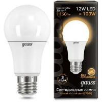 Лампа Gauss LED Globe А60 12W 2700К/3000K 102502112
