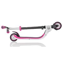 Самокат Globber Flow 125 Foldable (белый/розовый) Самокат Globber Flow 125 Foldable (белый/розовый)