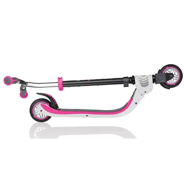Самокат Globber Flow 125 Foldable (белый/розовый) Самокат Globber Flow 125 Foldable (белый/розовый)