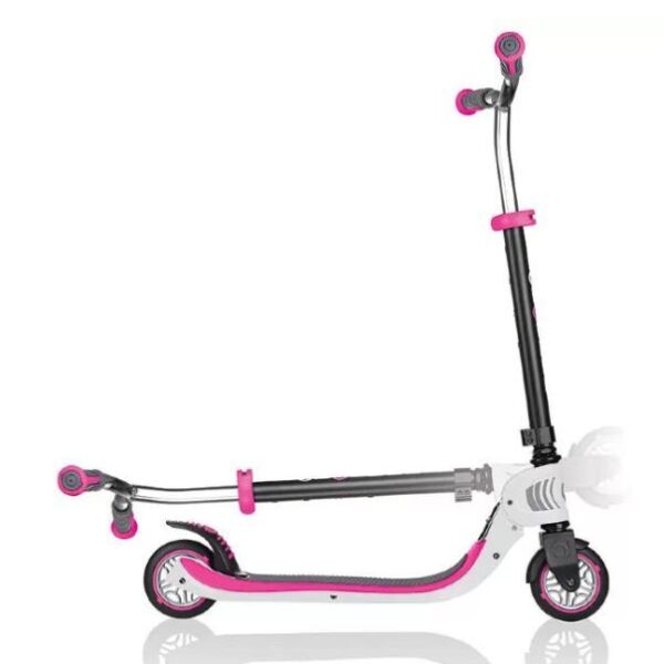 Самокат Globber Flow 125 Foldable (белый/розовый) Самокат Globber Flow 125 Foldable (белый/розовый)