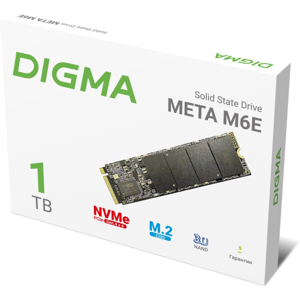Накопитель SSD Digma DGSM4001TM6ET