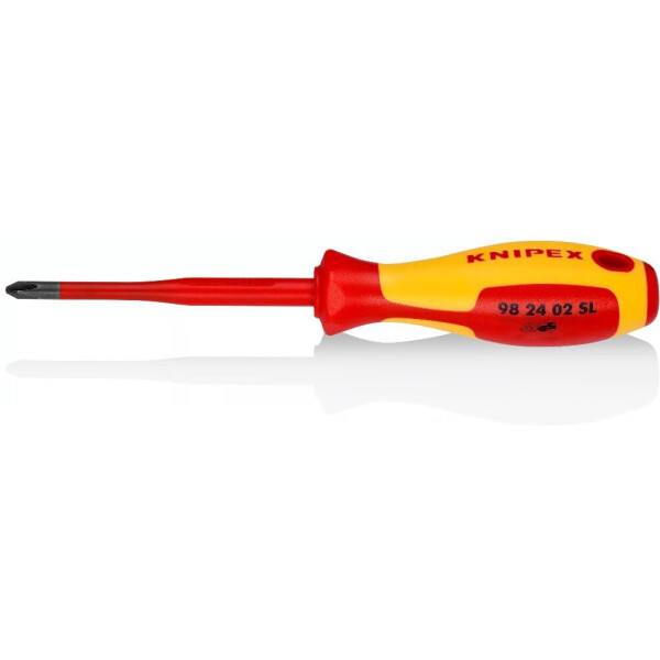 Отвертка KNIPEX Phillips® PlusMinus PH/S 1 Slim 1000V L-187 мм