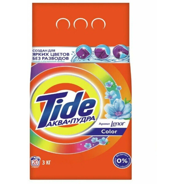Стиральный порошок TIDE Color Lenor 3кг автомат (20 стирок)
