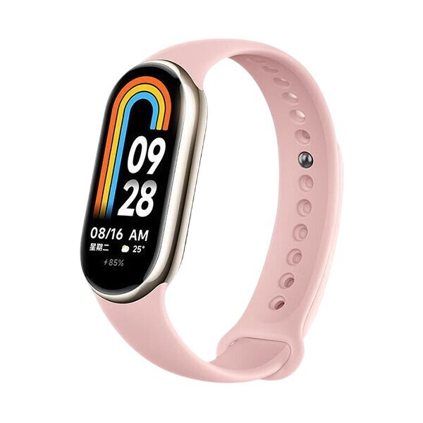 Ремешок Bingo Silicone для XIAOMI Mi Band 8 (светло-розовый)