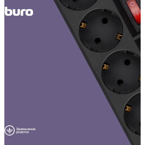 Сетевой фильтр Buro 500SH-3-SW-B Сетевой фильтр Buro 500SH-3-SW-B
