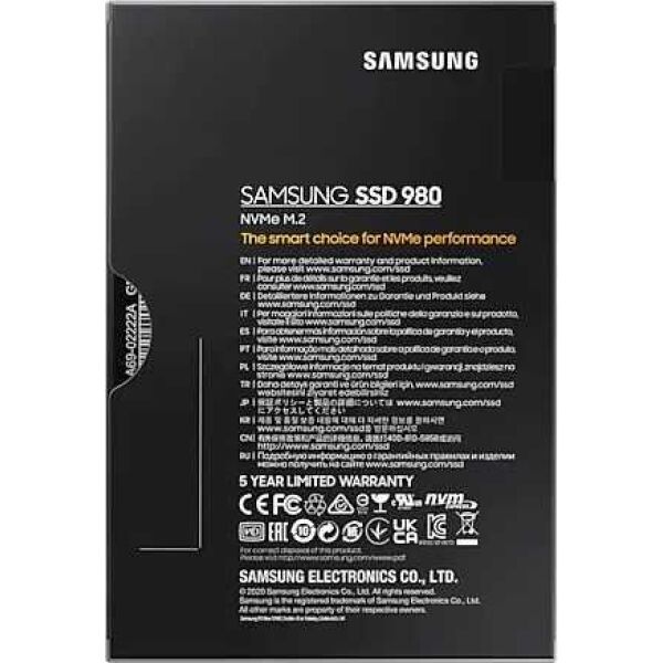 SSD Samsung 980 1TB MZ-V8V1T0BW SSD Samsung 980 1TB MZ-V8V1T0BW
