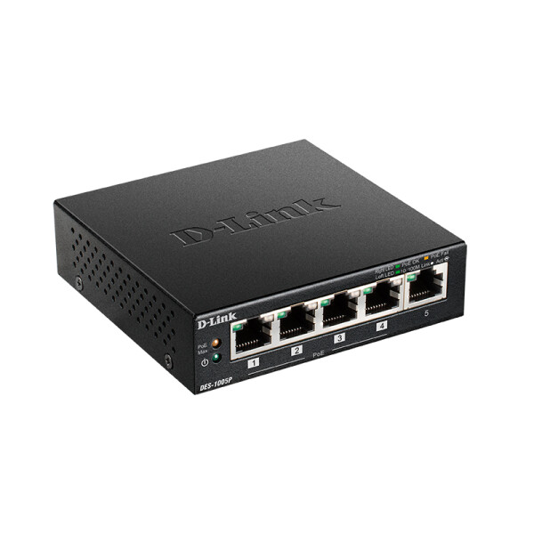 Коммутатор D-Link DES-1005P Коммутатор D-Link DES-1005P