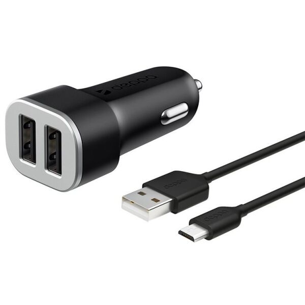 

Автомобильные зарядные устройства DEPPA, Автомобильное зарядное Deppa 2 USB 2.4A+кабель micro USB (11283)