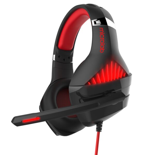 

Гарнитуры (наушники+микрофон) MICROLAB, Наушники Microlab G6 Red Black