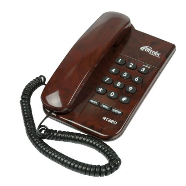 

Проводные телефоны RITMIX, Телефонный аппарат Ritmix RT-320 (мраморный кофе)