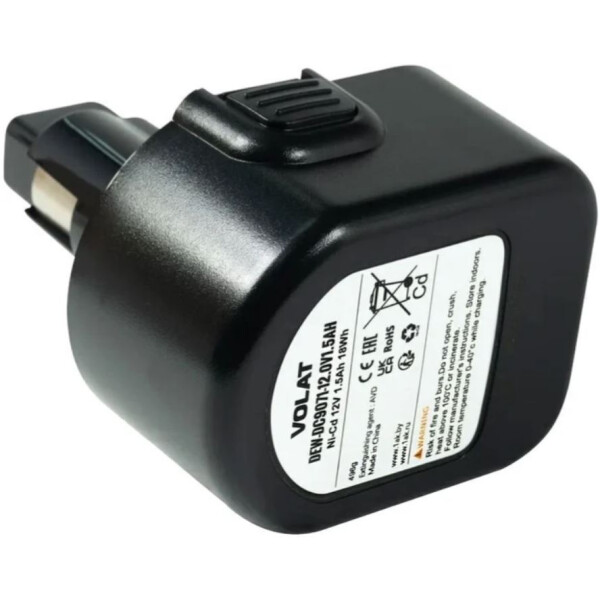 Аккумуляторная батарея VOLAT для DeWalt 12.0V 1.5AH (Ni-Cd) DEW-DC9071 Аккумуляторная батарея VOLAT для DeWalt 12.0V 1.5AH (Ni-Cd) DEW-DC9071